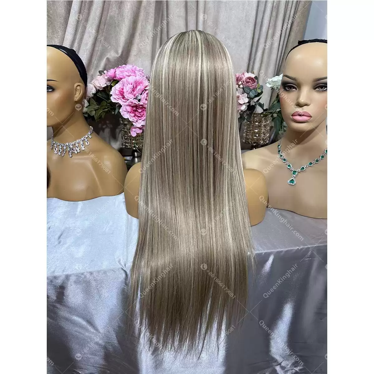 Khloe 13x6 transparent lace ashy brown roots with brown and blonde balayage 150% density