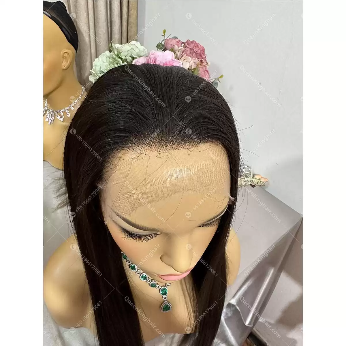 Virgin Dark 13x6 Lacefrontwig Virgin hair Straight