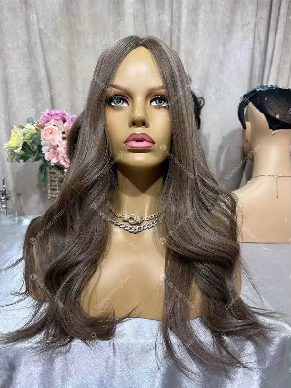 20 inches Jewish wig double drawn European virgin hair silk base wig free shipping