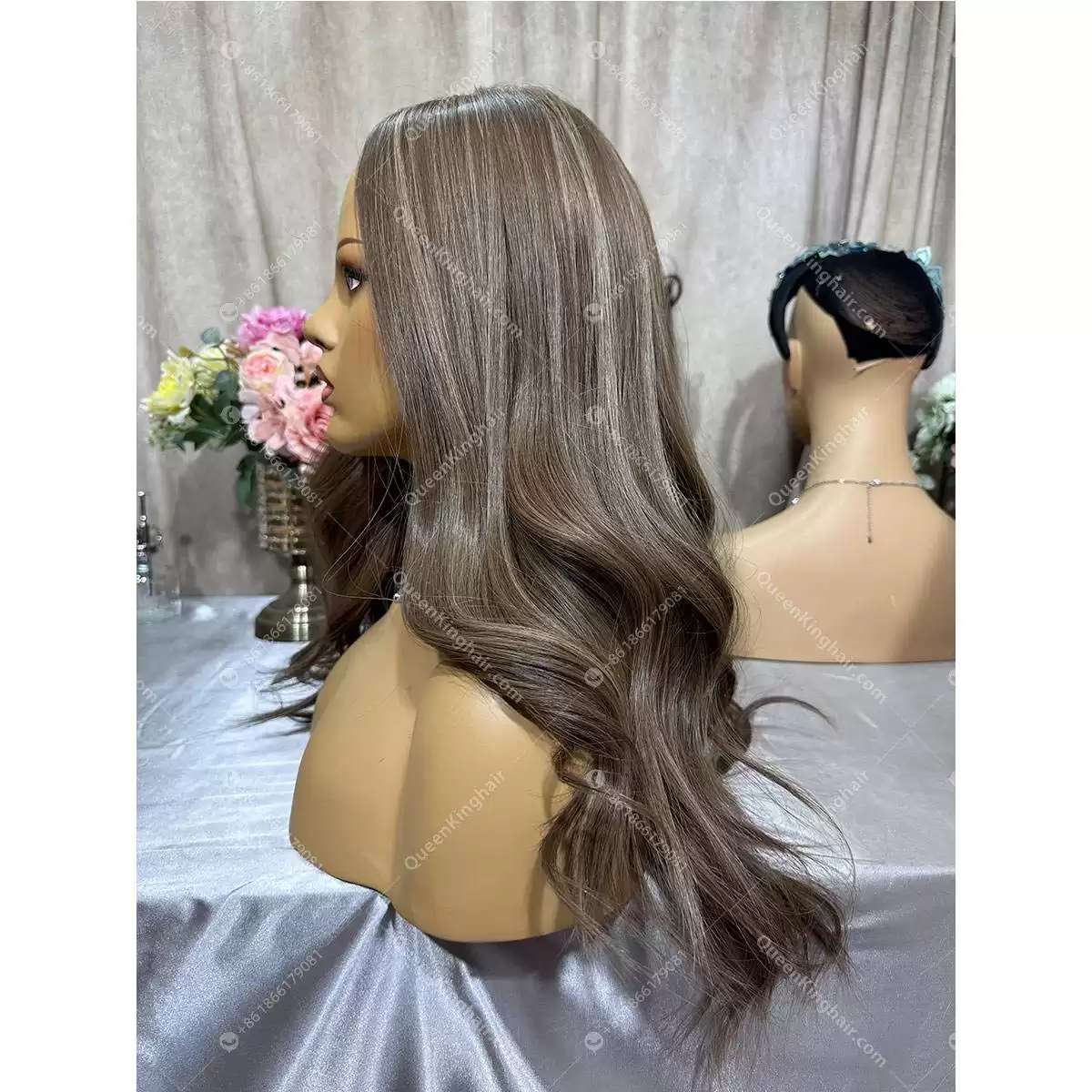 20 inches Jewish wig double drawn European virgin hair silk base wig free shipping
