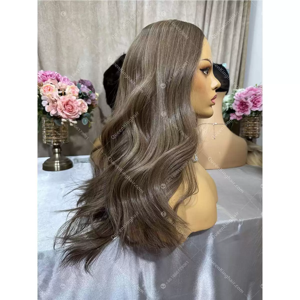 20 inches Jewish wig double drawn European virgin hair silk base wig free shipping