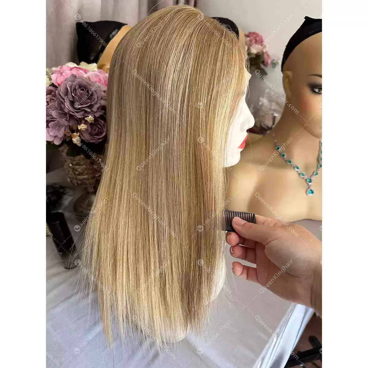 16 inches double drawn European virgin hair 13x6