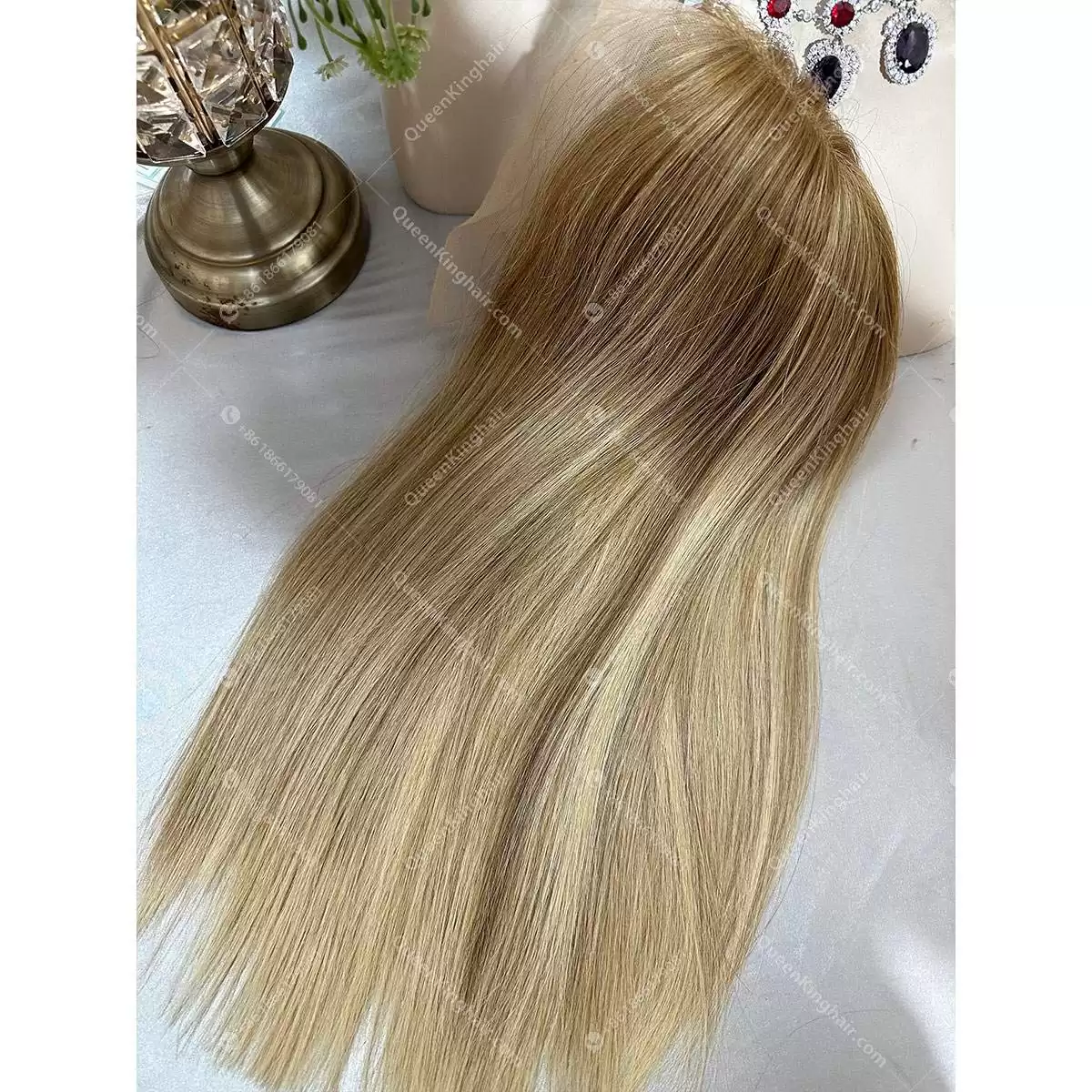 16 inches double drawn European virgin hair 13x6