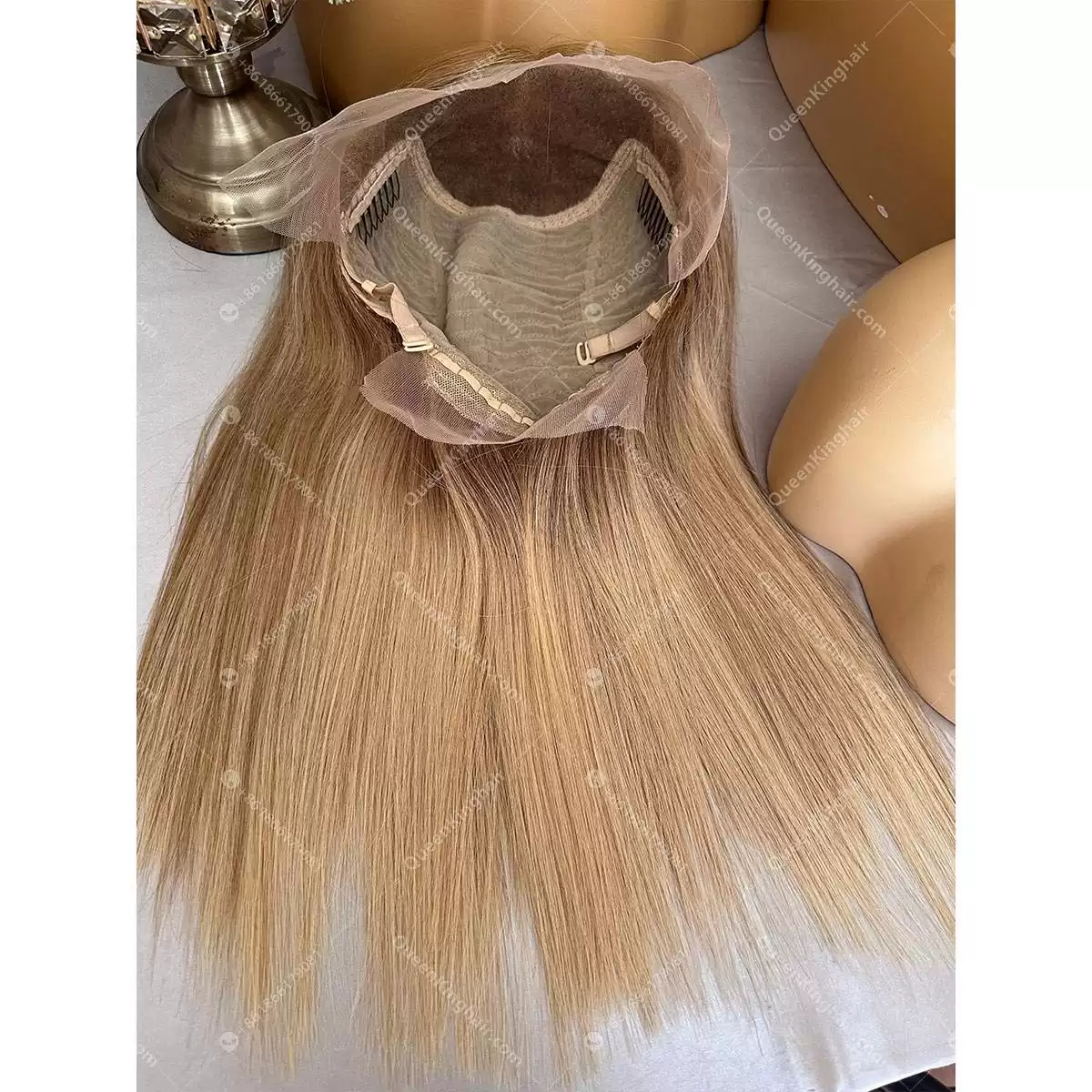 16 inches double drawn European virgin hair 13x6