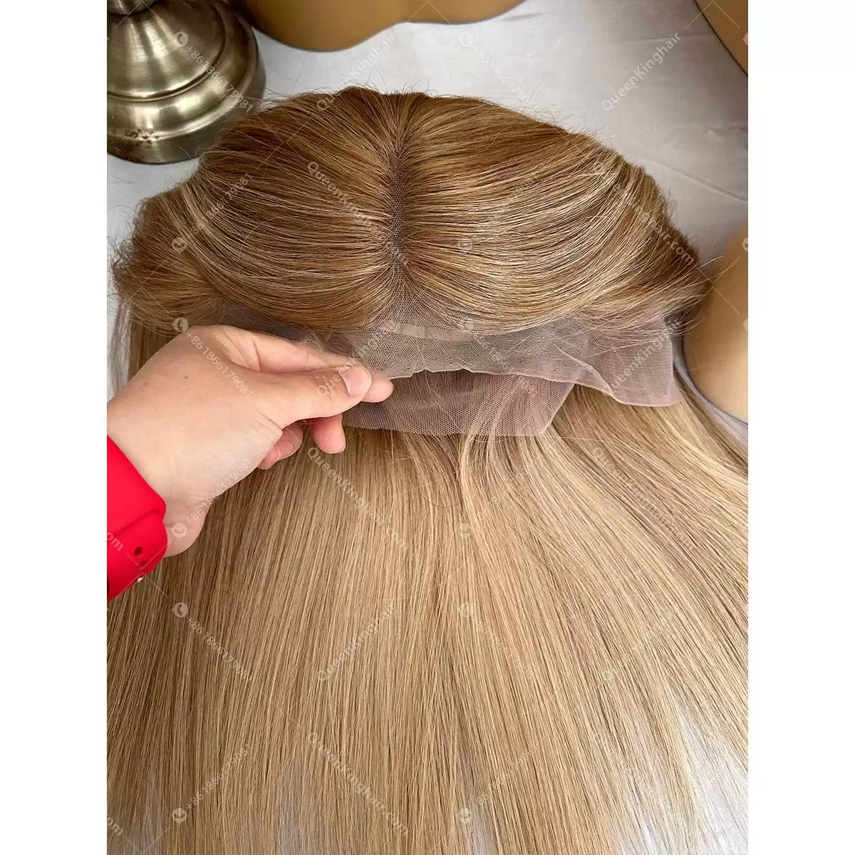 16 inches double drawn European virgin hair 13x6