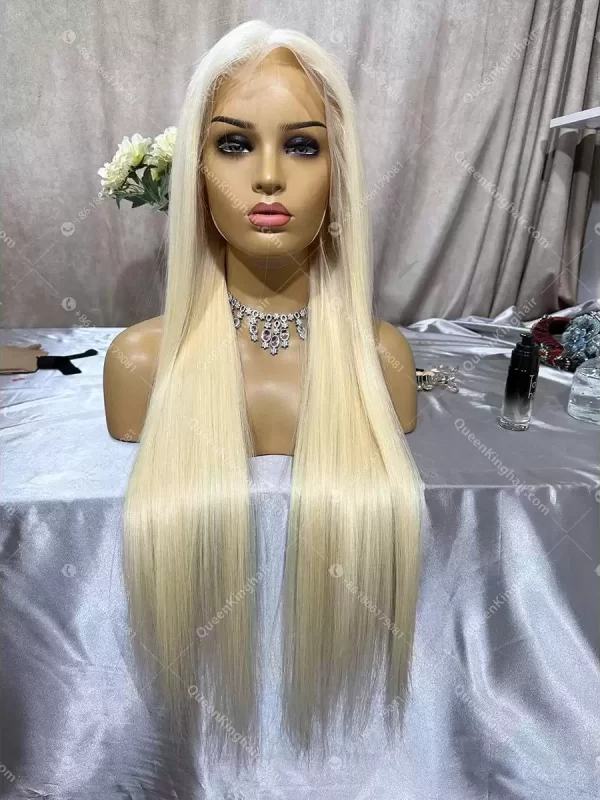 28 inches 13x6 full frontal virgin hair 613 wig Hd lace 180% density