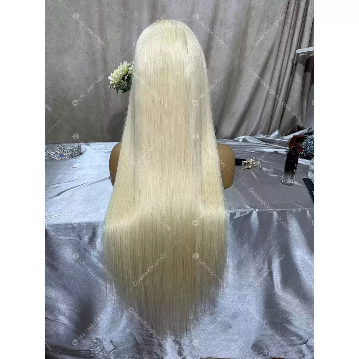 28 inches 13x6 full frontal virgin hair 613 wig Hd lace 180% density