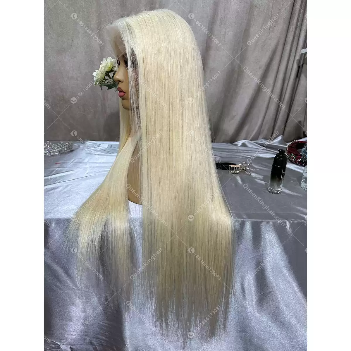 28 inches 13x6 full frontal virgin hair 613 wig Hd lace 180% density