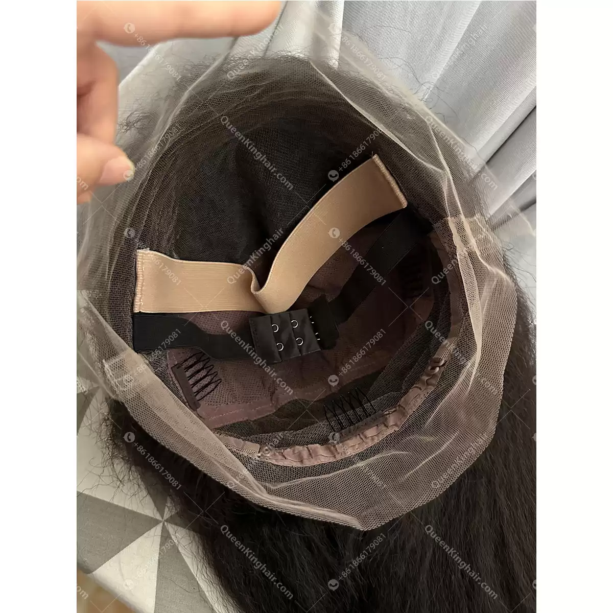 22 inches full Hd lace virgin hair 180% density natural color preplucked hairline kinky straight