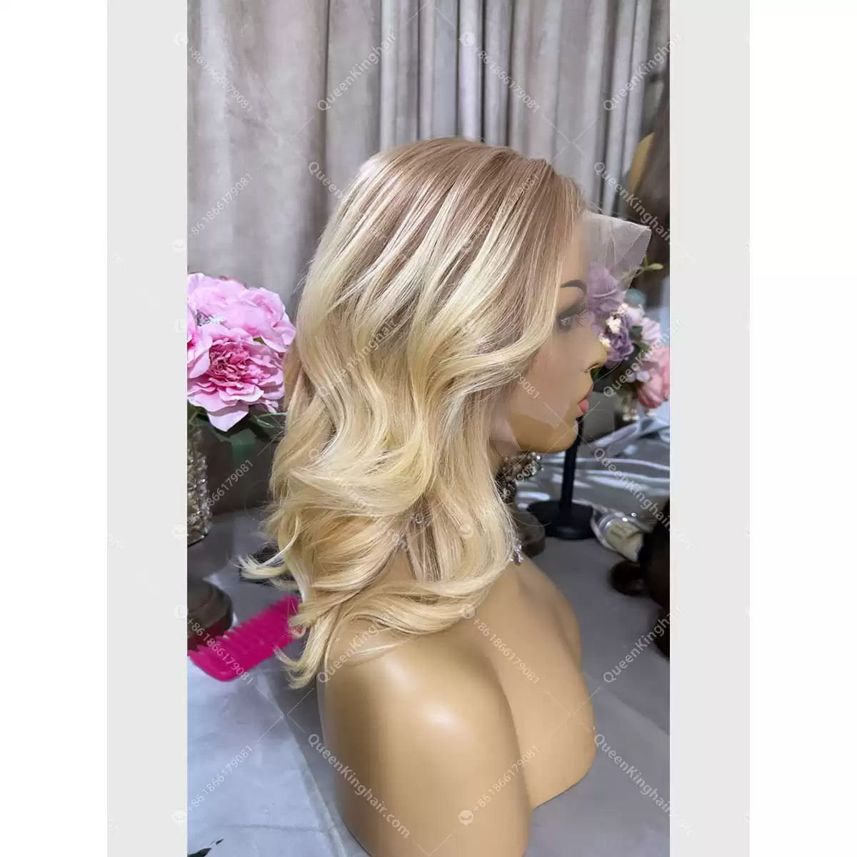 Jessica bob 13x6 transparent lace bob 150% density ombré blonde