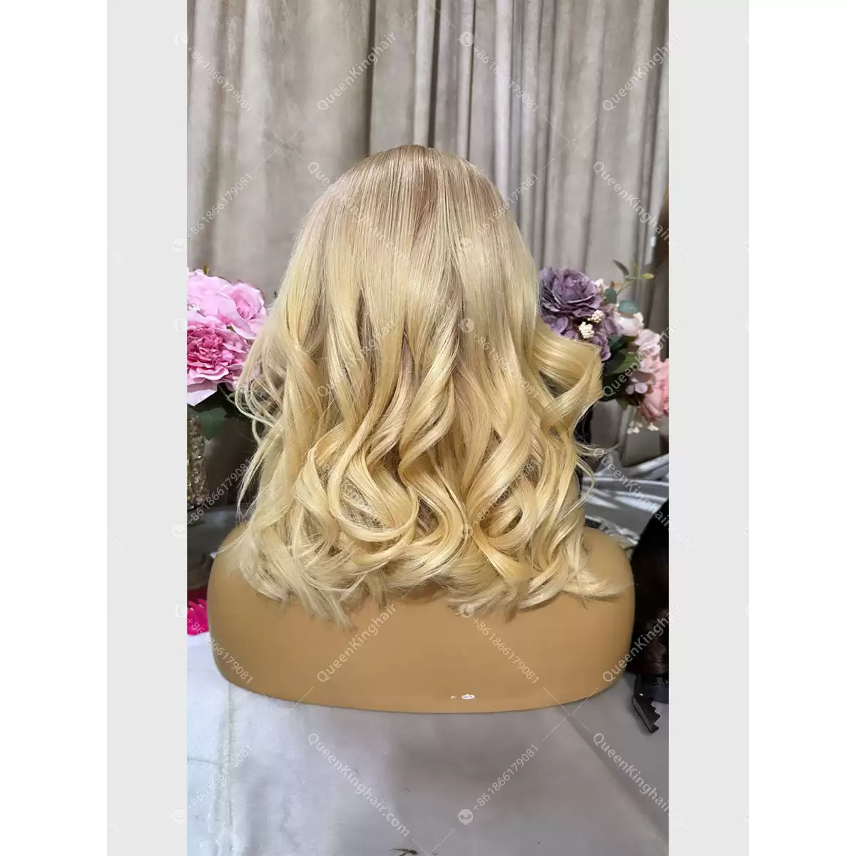 Jessica bob 13x6 transparent lace bob 150% density ombré blonde