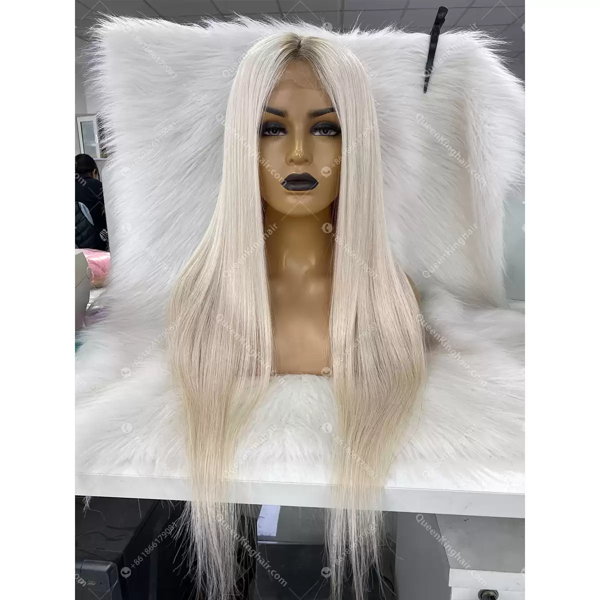 1685679334-03 28 inches virgin hair ombré white blonde 150% density 13x6 free shipping transparent lace