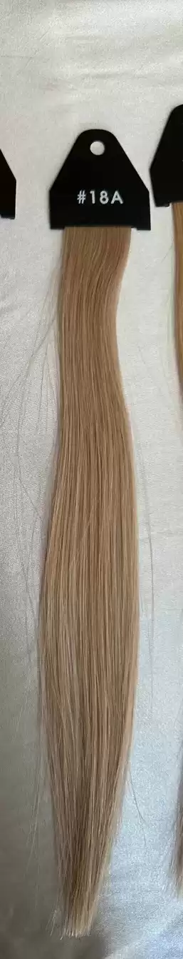 18 inches double drawn virgin hair full lace wig transparent lace, roots #18 A , hair white blonde