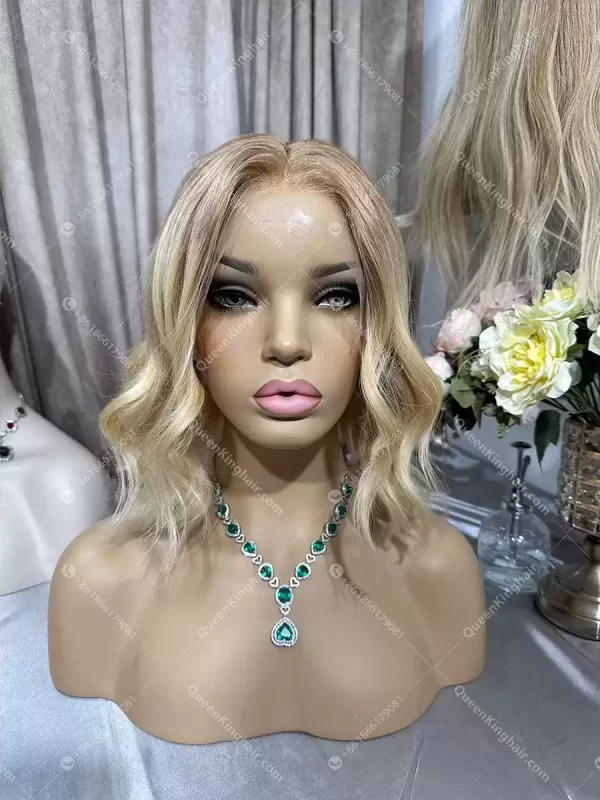 12 inches 13x6 Hd lace 150% density ombré blonde bob