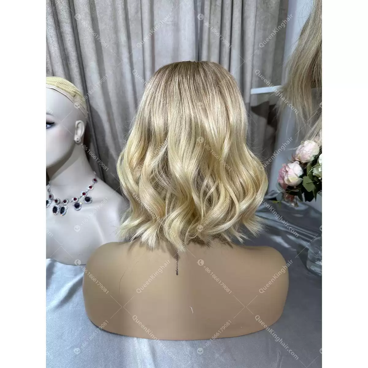 12 inches 13x6 Hd lace 150% density ombré blonde bob