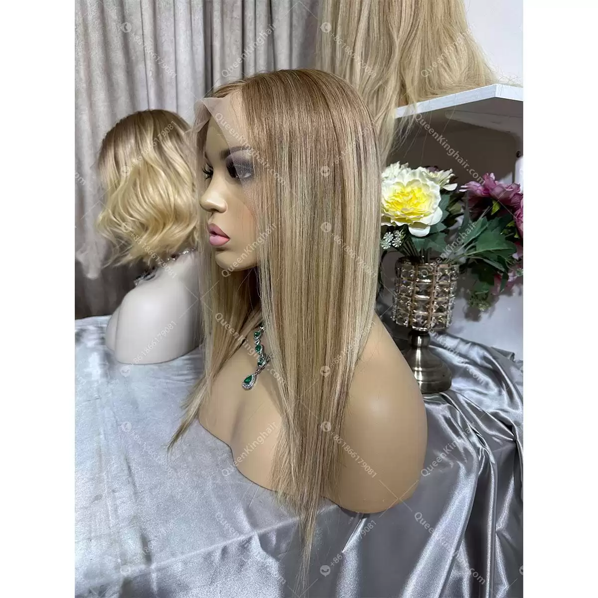 16 inches double drawn European virgin hair 13x6