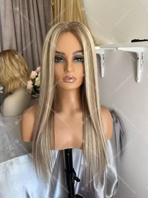 20 inches Blair full lace wig with 4x4 silk base and Pu around medical wig 150% density