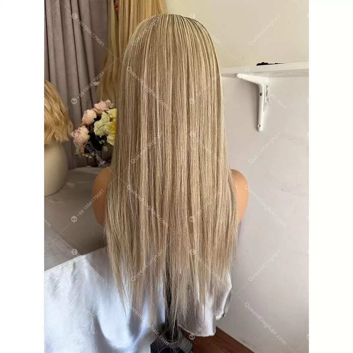 20 inches Blair full lace wig with 4x4 silk base and Pu around medical wig 150% density