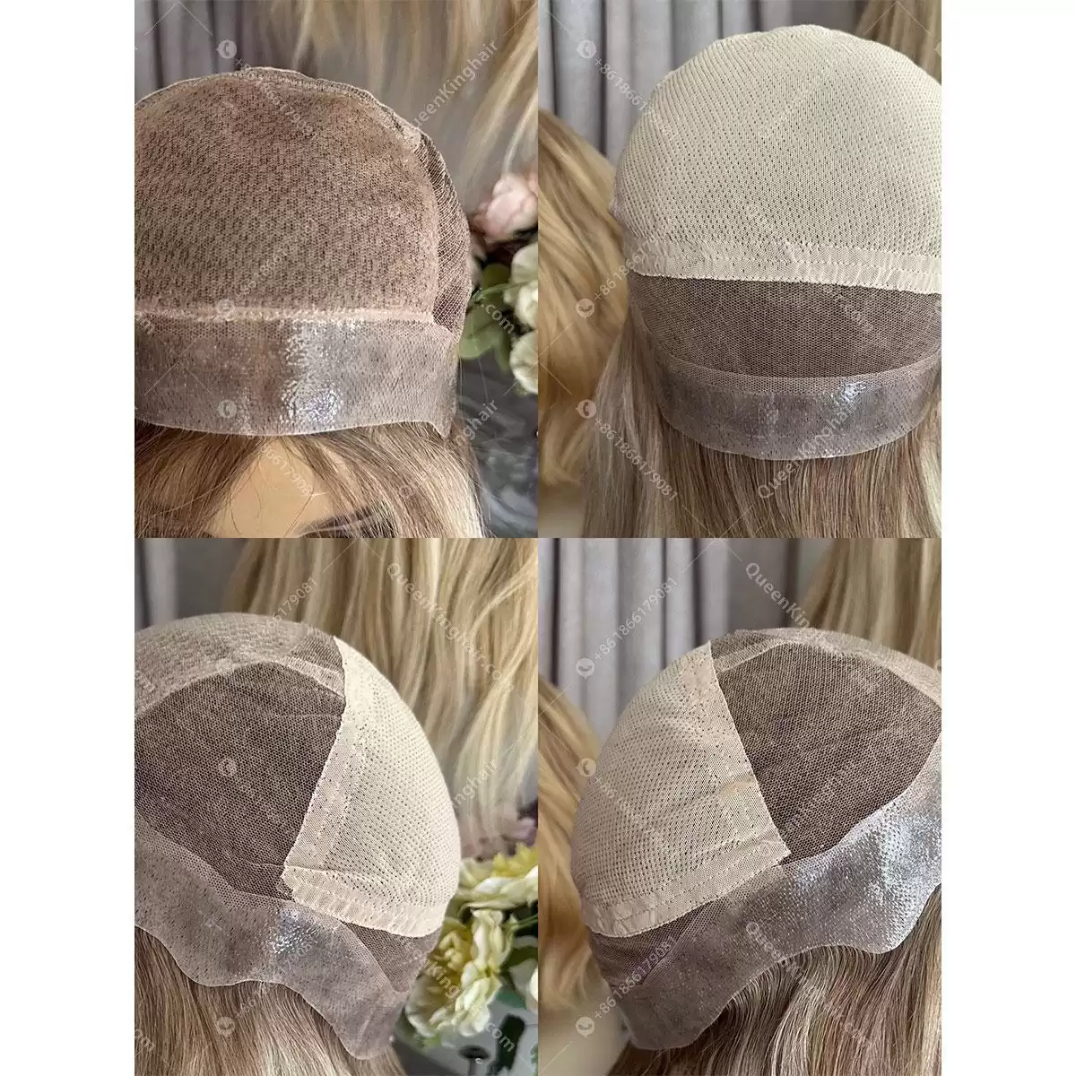 20 inches Blair full lace wig with 4x4 silk base and Pu around medical wig 150% density