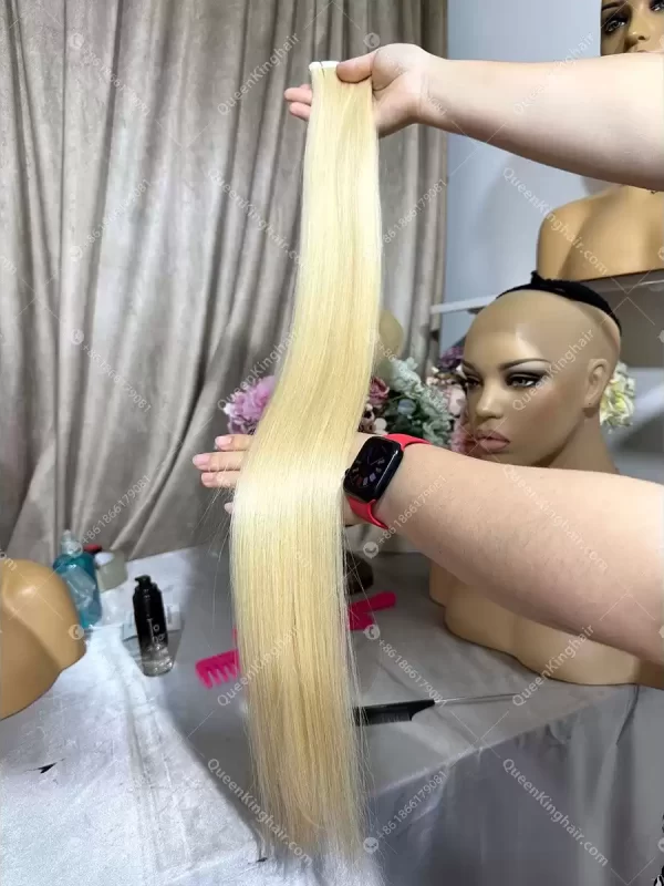 Virgin hair 100 grams 613 Tape in hair extensions