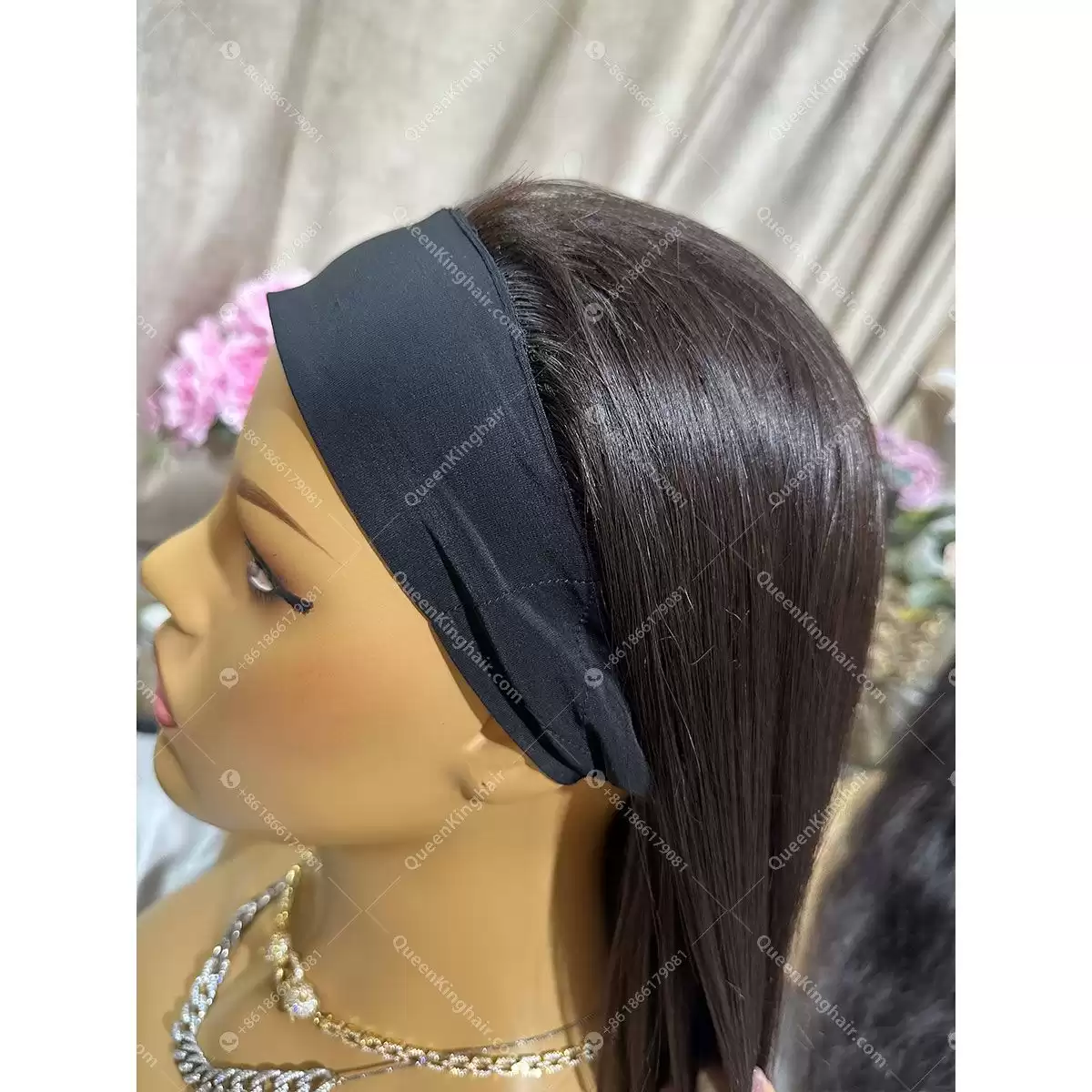 18 inches headband wig thick ends healthy hair 150 grams