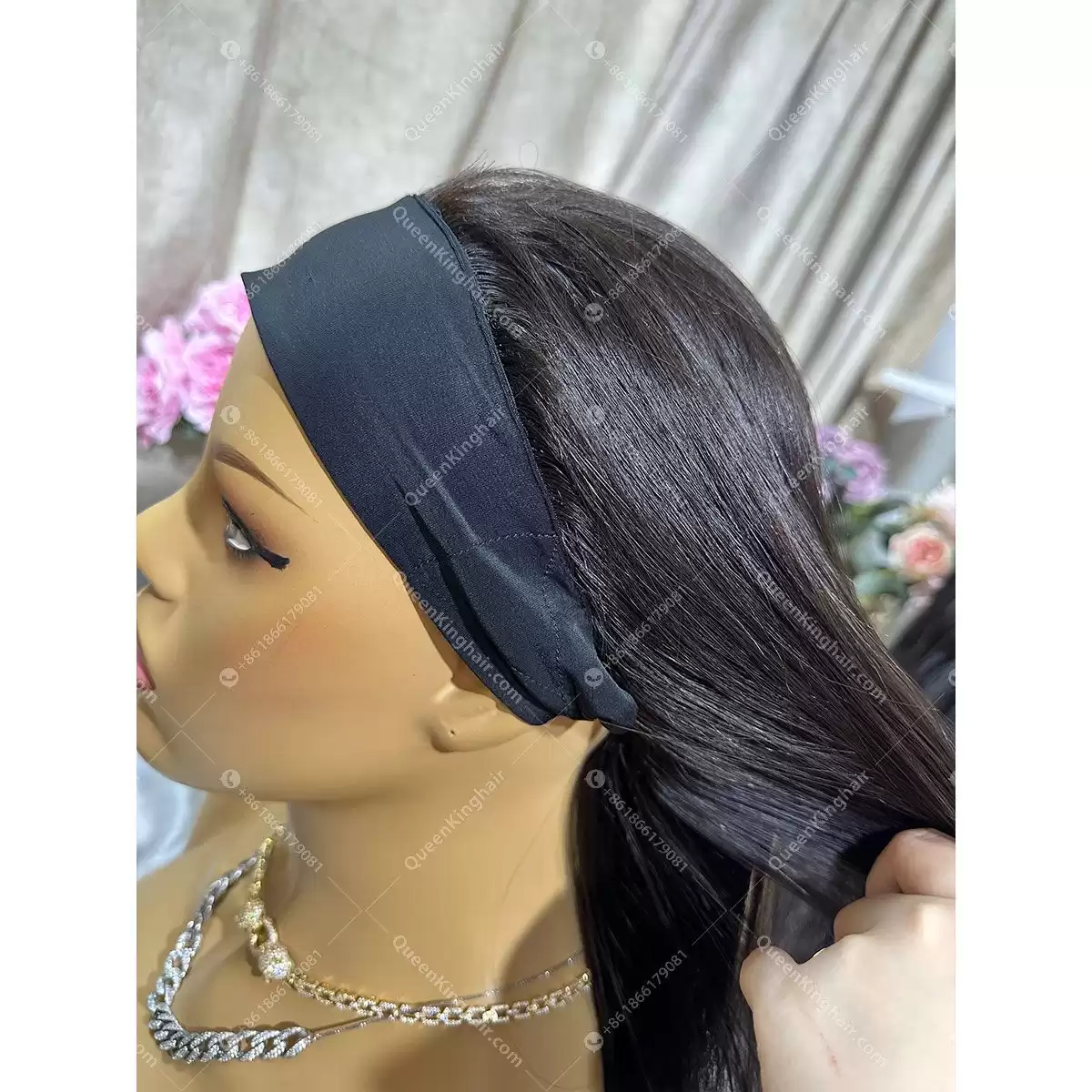 18 inches headband wig thick ends healthy hair 150 grams