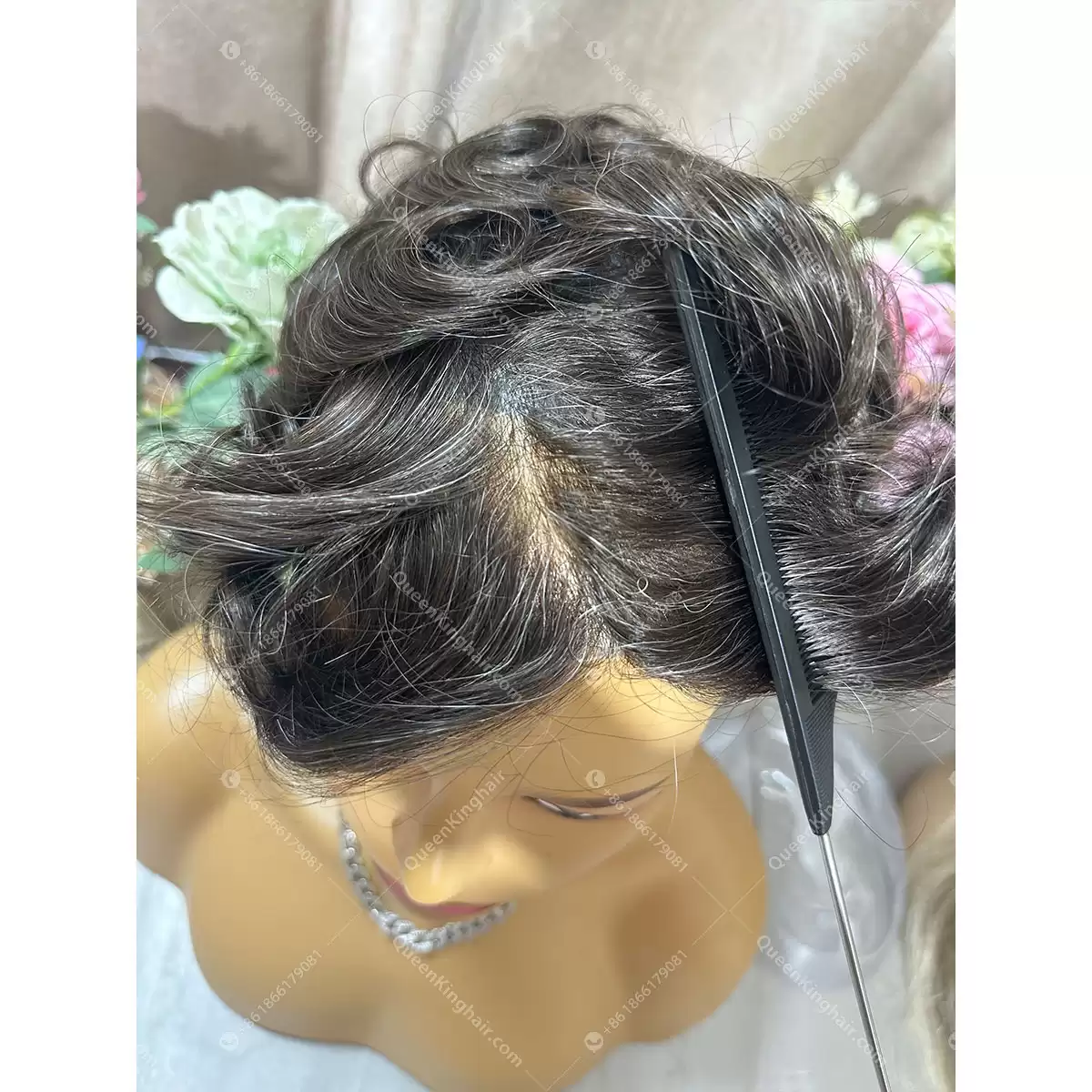 8x10 men toupee pu base super natural hairline