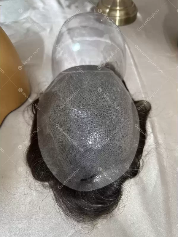 8x10 men toupee pu base super natural hairline