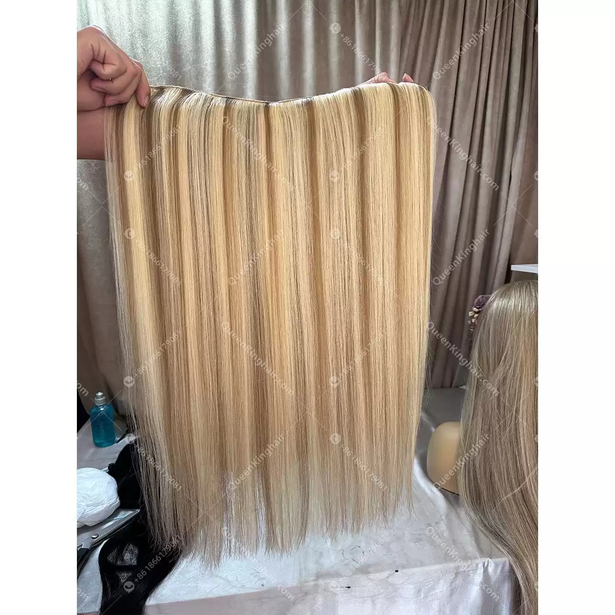 28 inches virgin hair clip in hair extensions. 200 grams