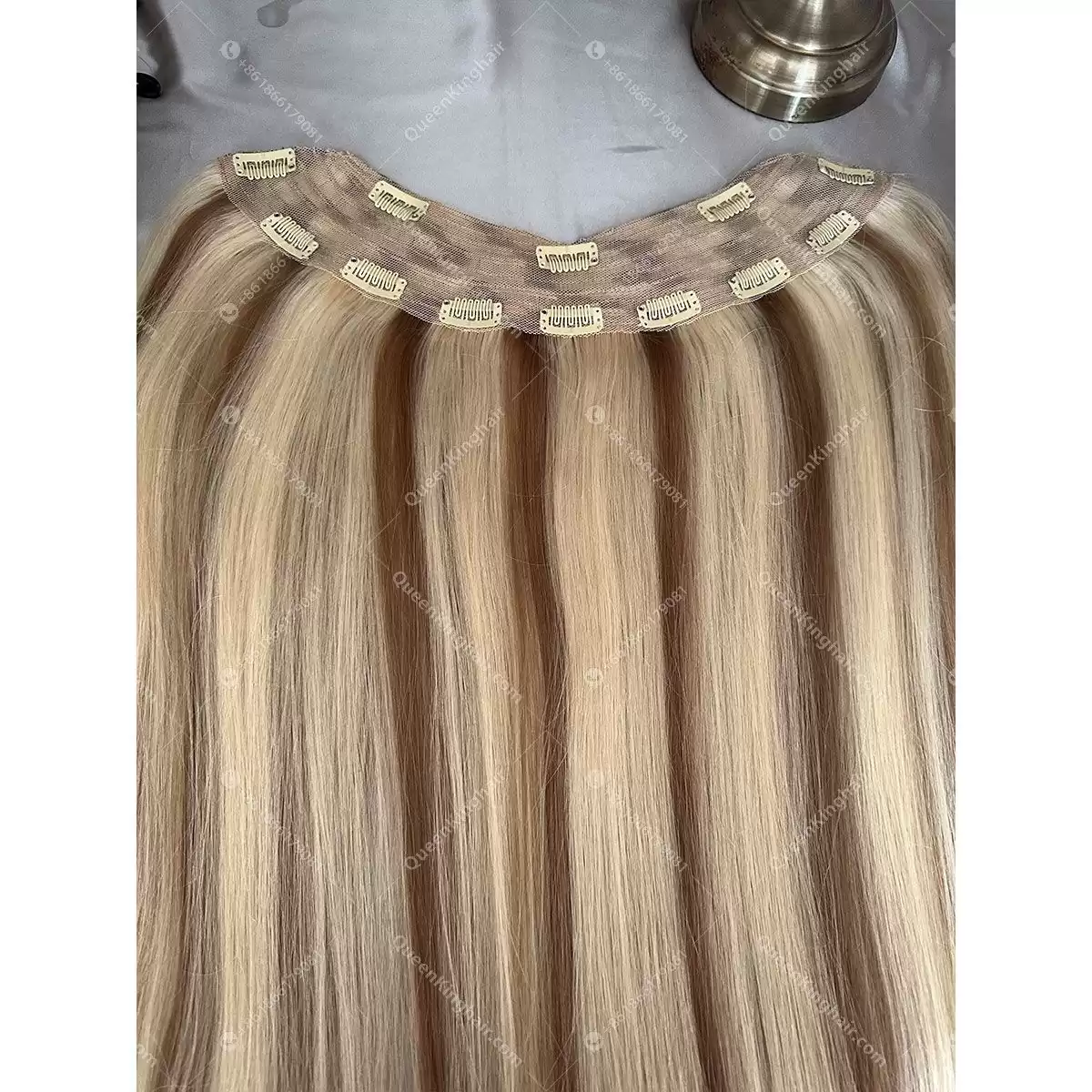28 inches virgin hair clip in hair extensions. 200 grams