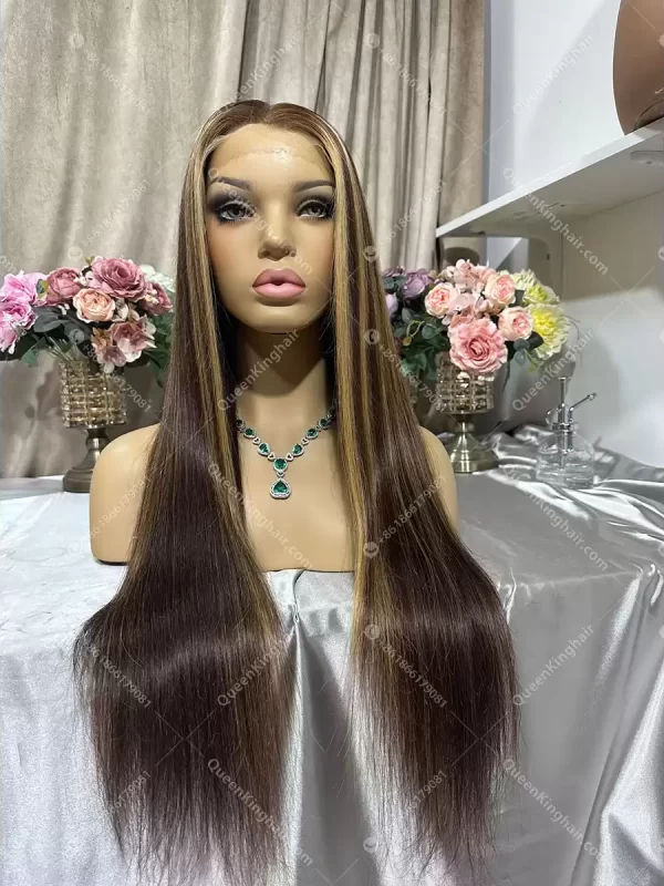 3 tone ombré brunette color 250% density Hd lace 13x6 26 inches