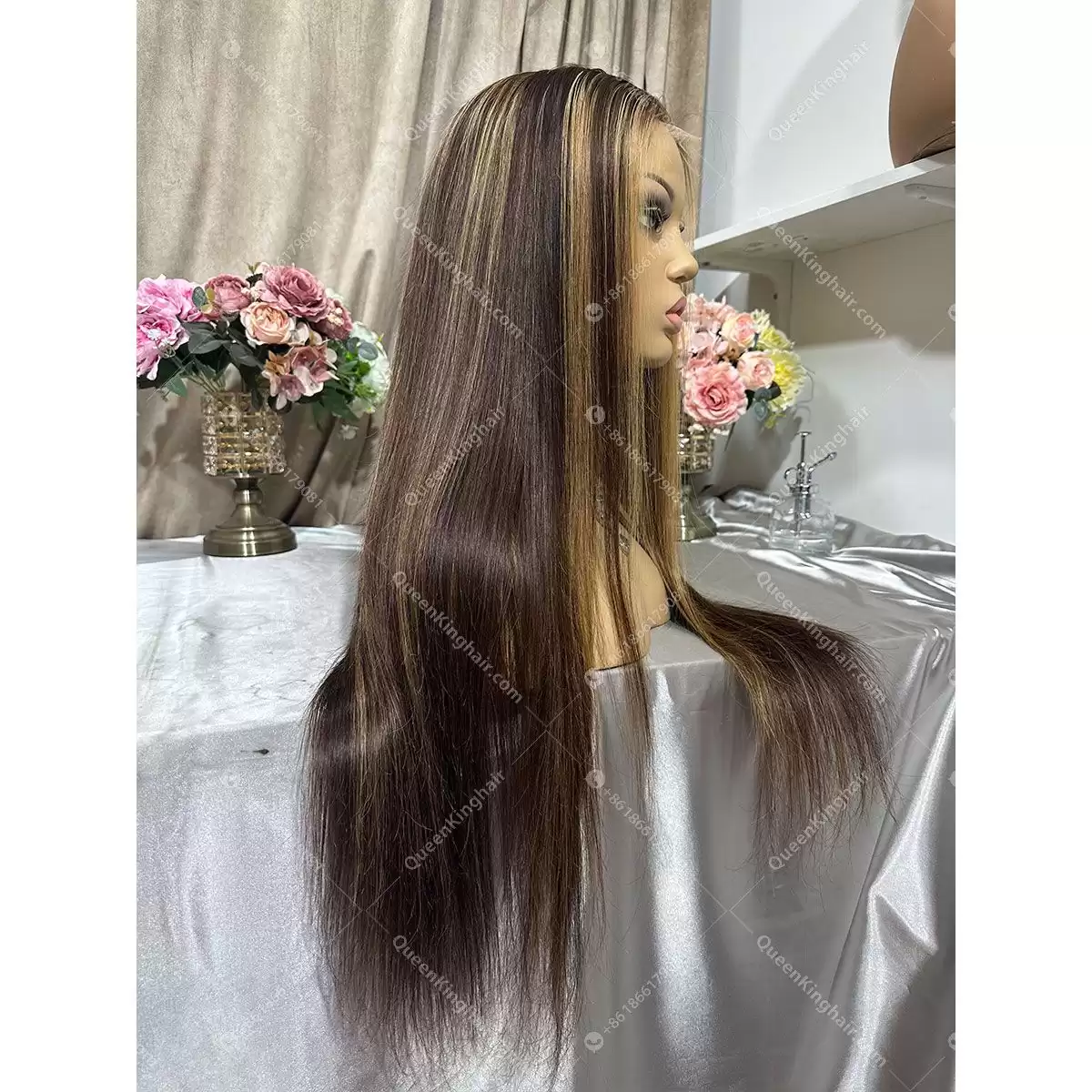 3 tone ombré brunette color 250% density Hd lace 13x6 26 inches