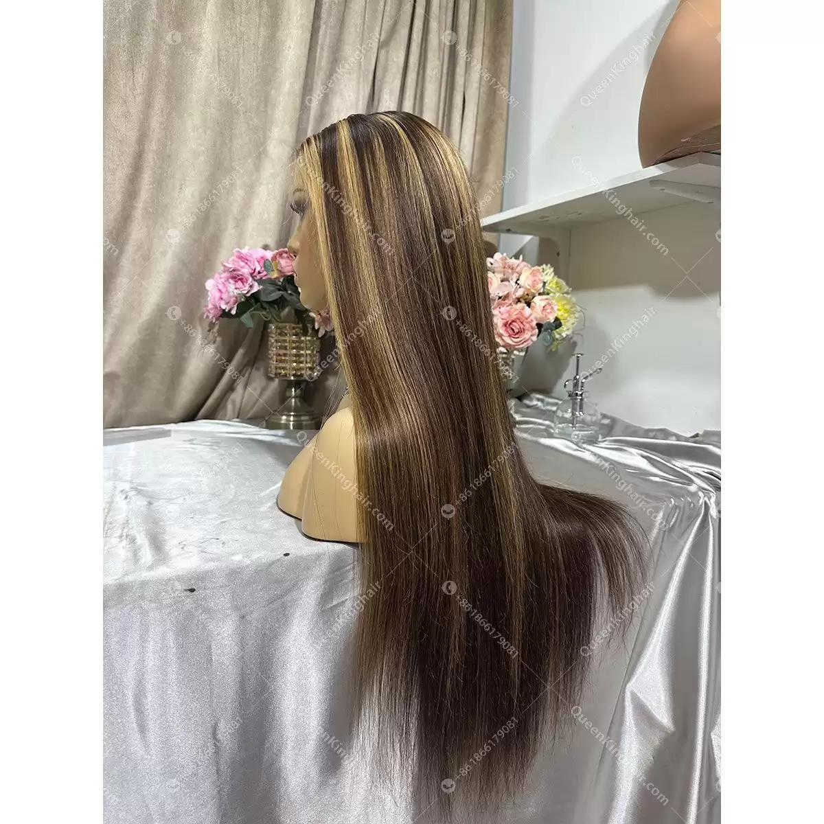 3 tone ombré brunette color 250% density Hd lace 13x6 26 inches