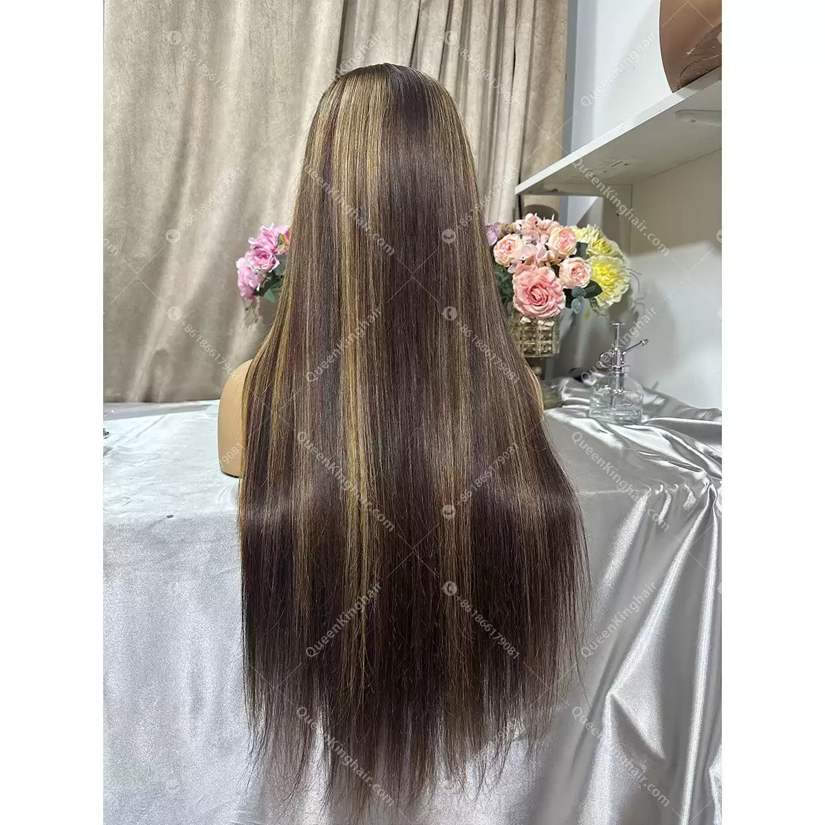 3 tone ombré brunette color 250% density Hd lace 13x6 26 inches