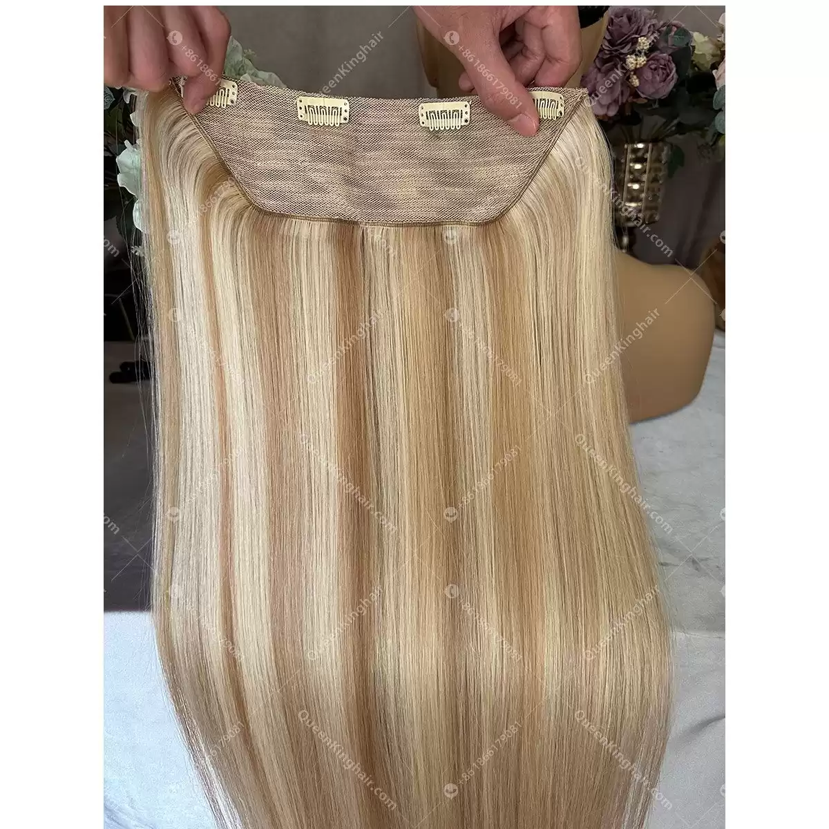 28 inches virgin hair clip in hair extensions. 200 grams