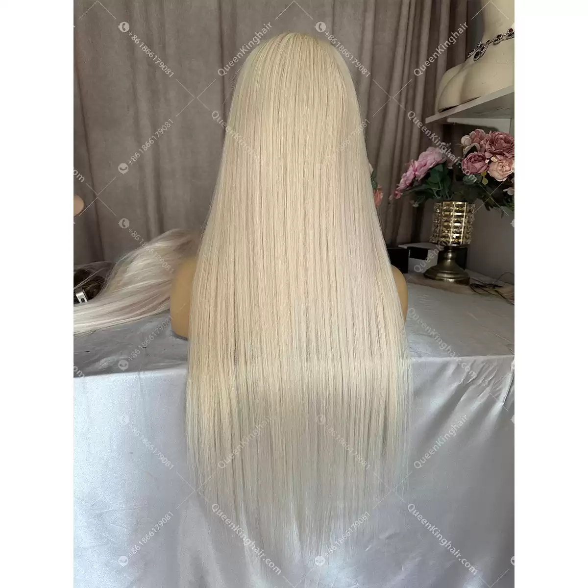 White blonde remy hair 13x6 Hd lace and transparent lace front wig