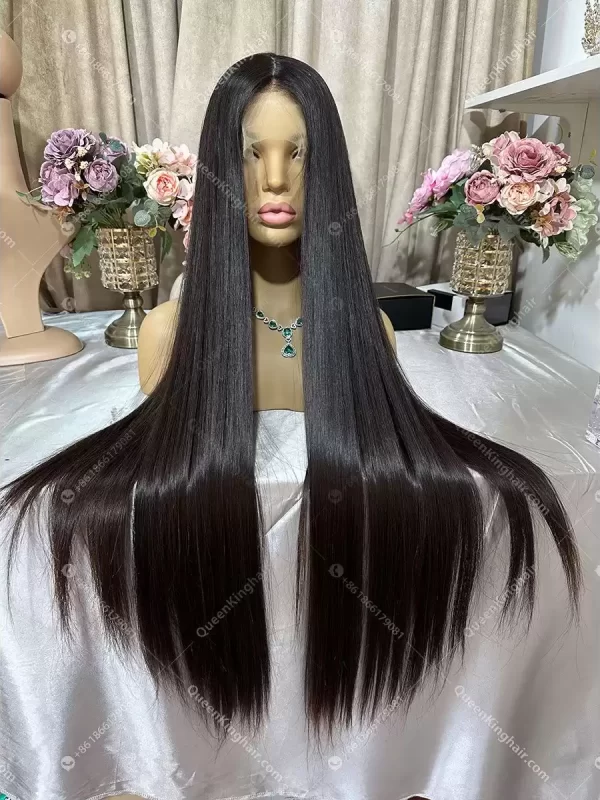 1697464856-001 30 inches 13x6 Hd lace with 4x4 silk base double drawn virgin hair natural color