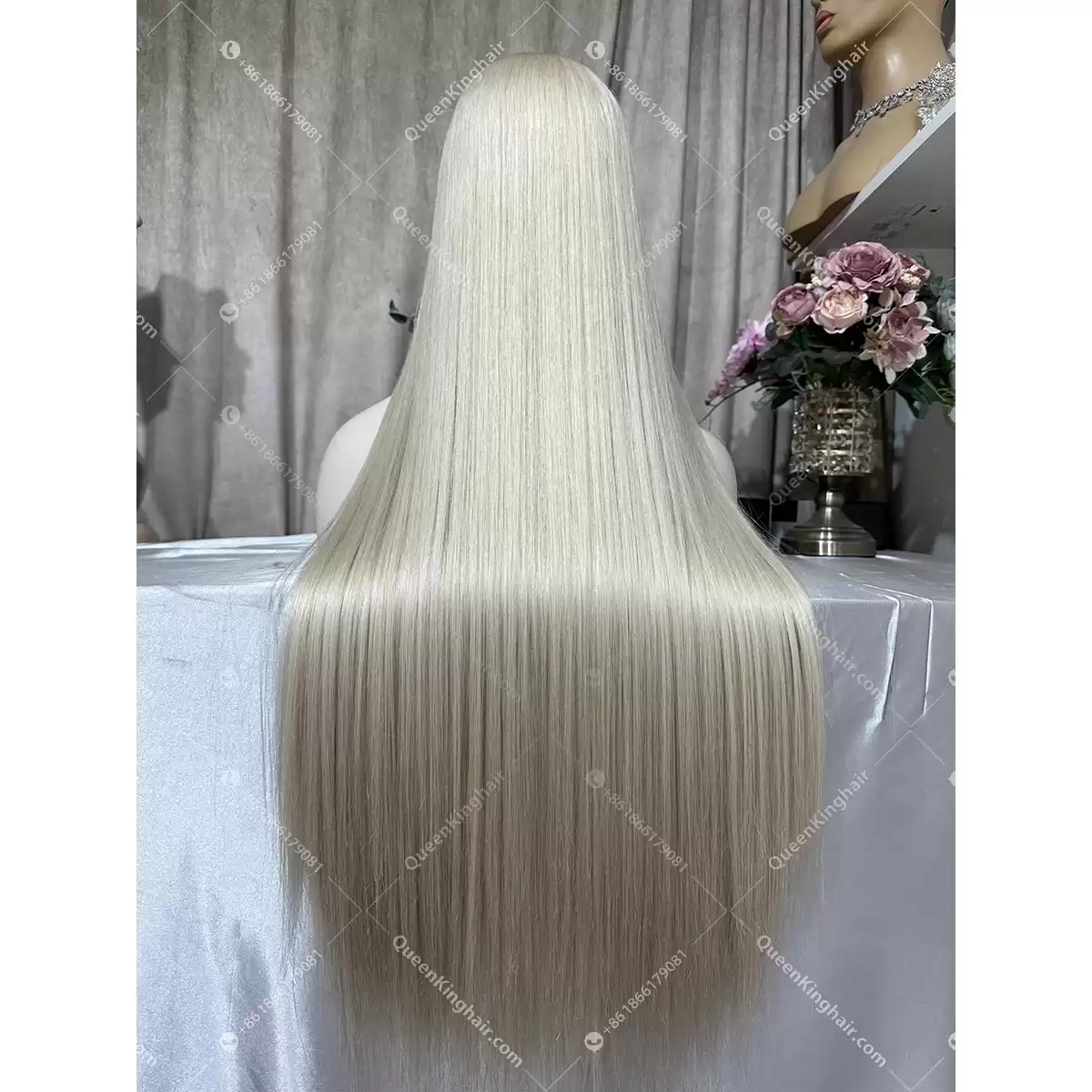 Double drawn virgin hair full Hd lace white blonde no short hair at all