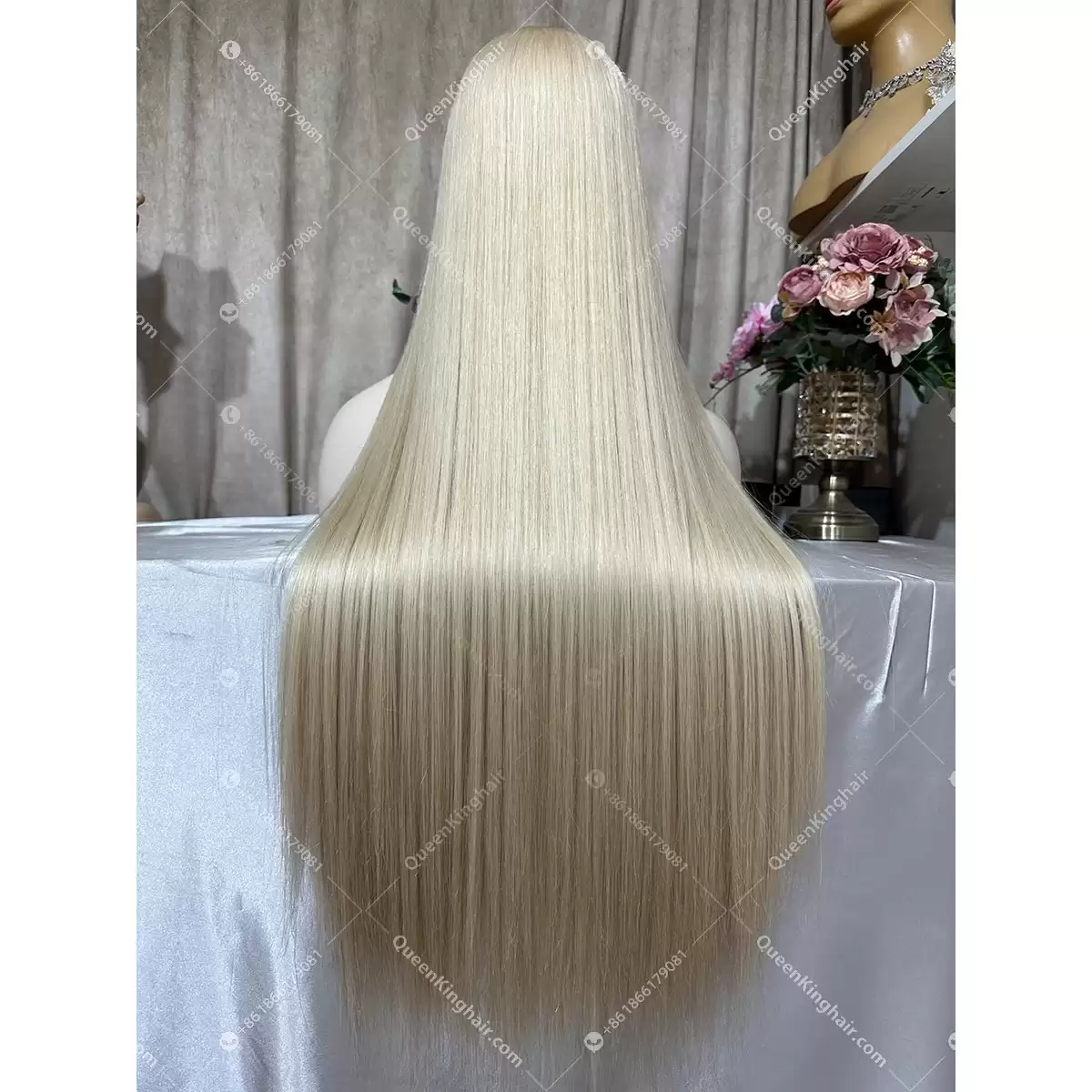 Double drawn virgin hair full Hd lace white blonde no short hair at all