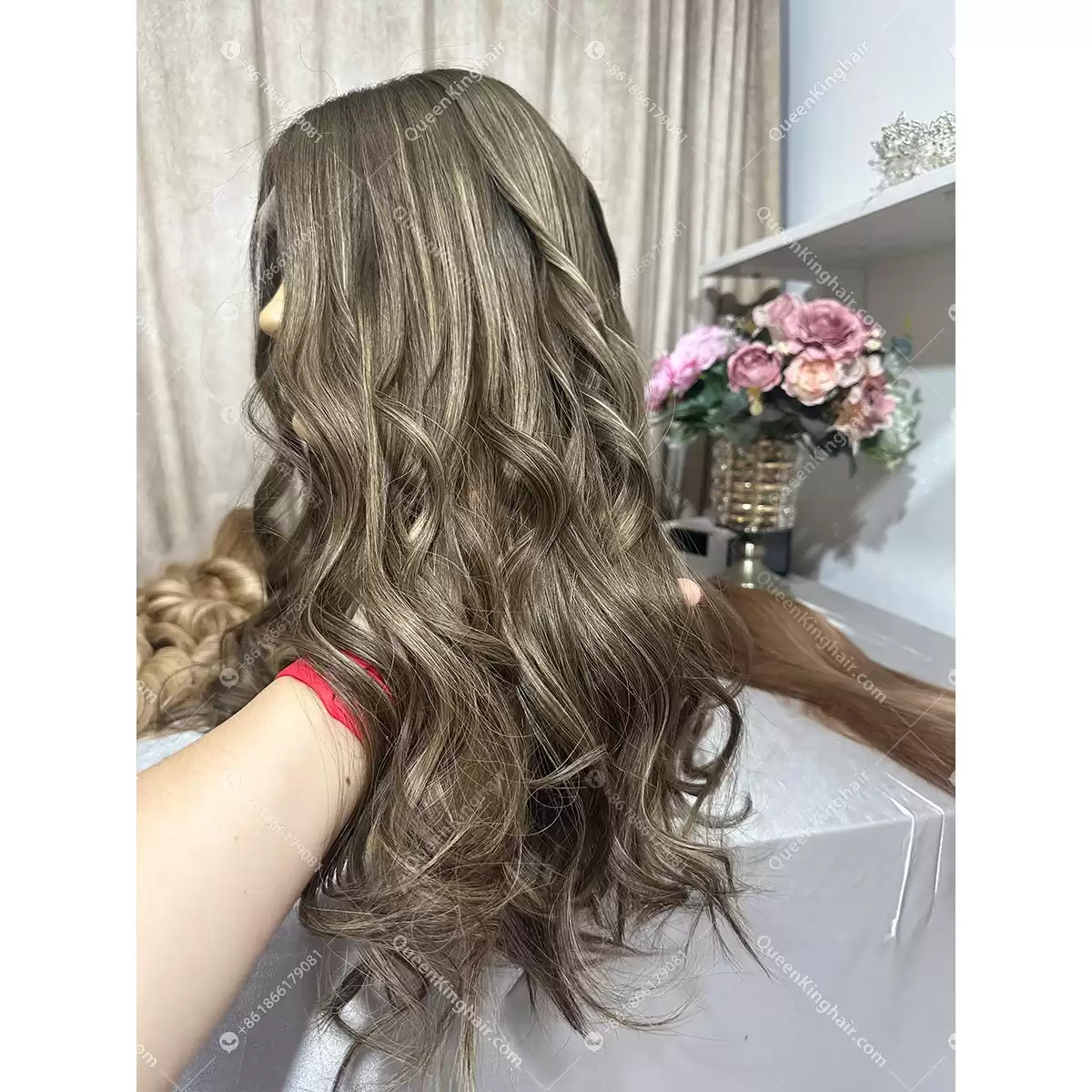 Brunette Color 13x5 22 inches Hd lace double drawn virgin hair