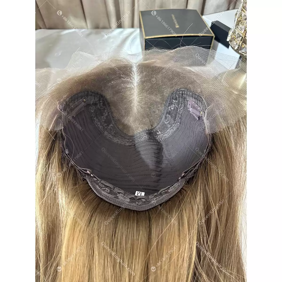 Brunette Color 13x5 22 inches Hd lace double drawn virgin hair