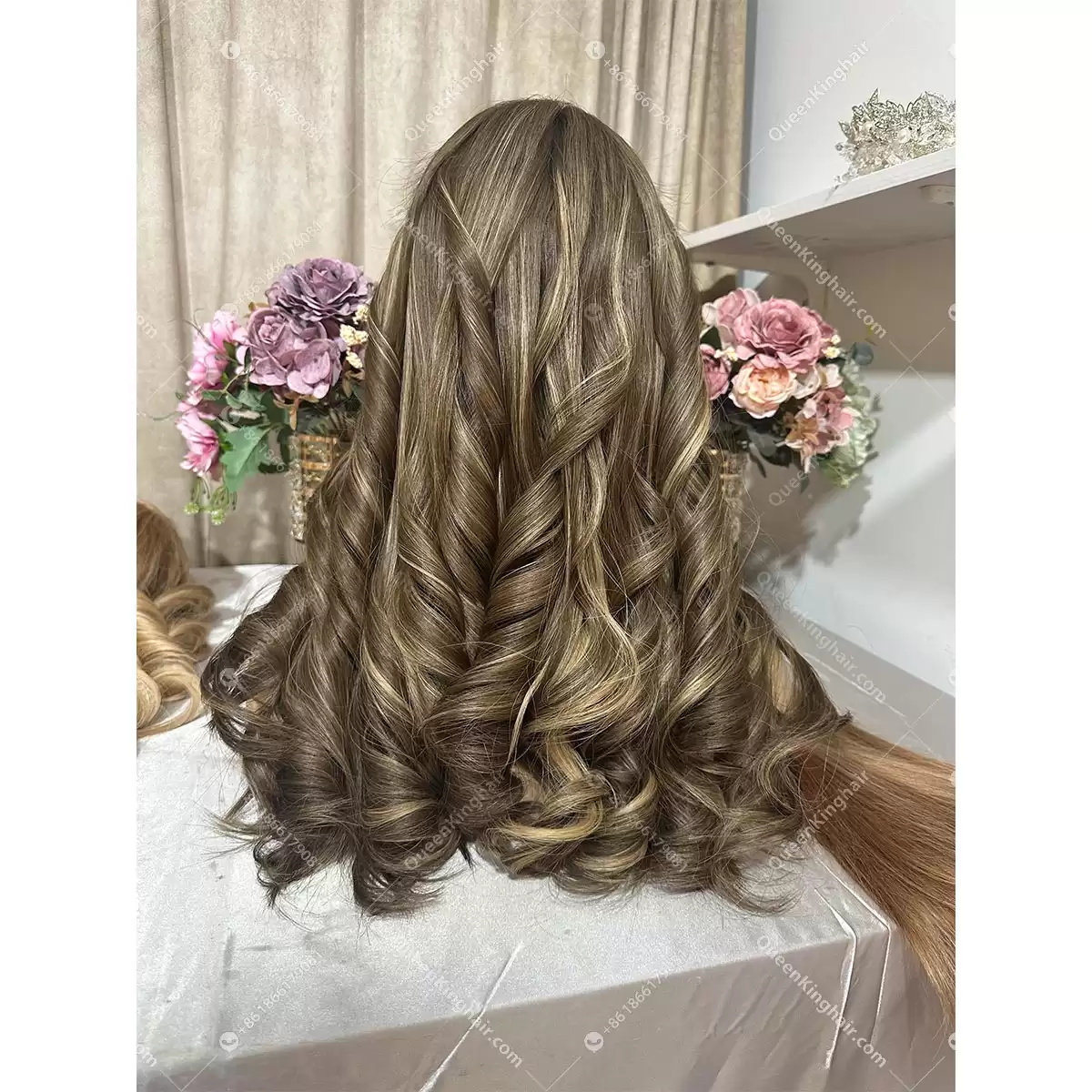 Brunette Color 13x5 22 inches Hd lace double drawn virgin hair