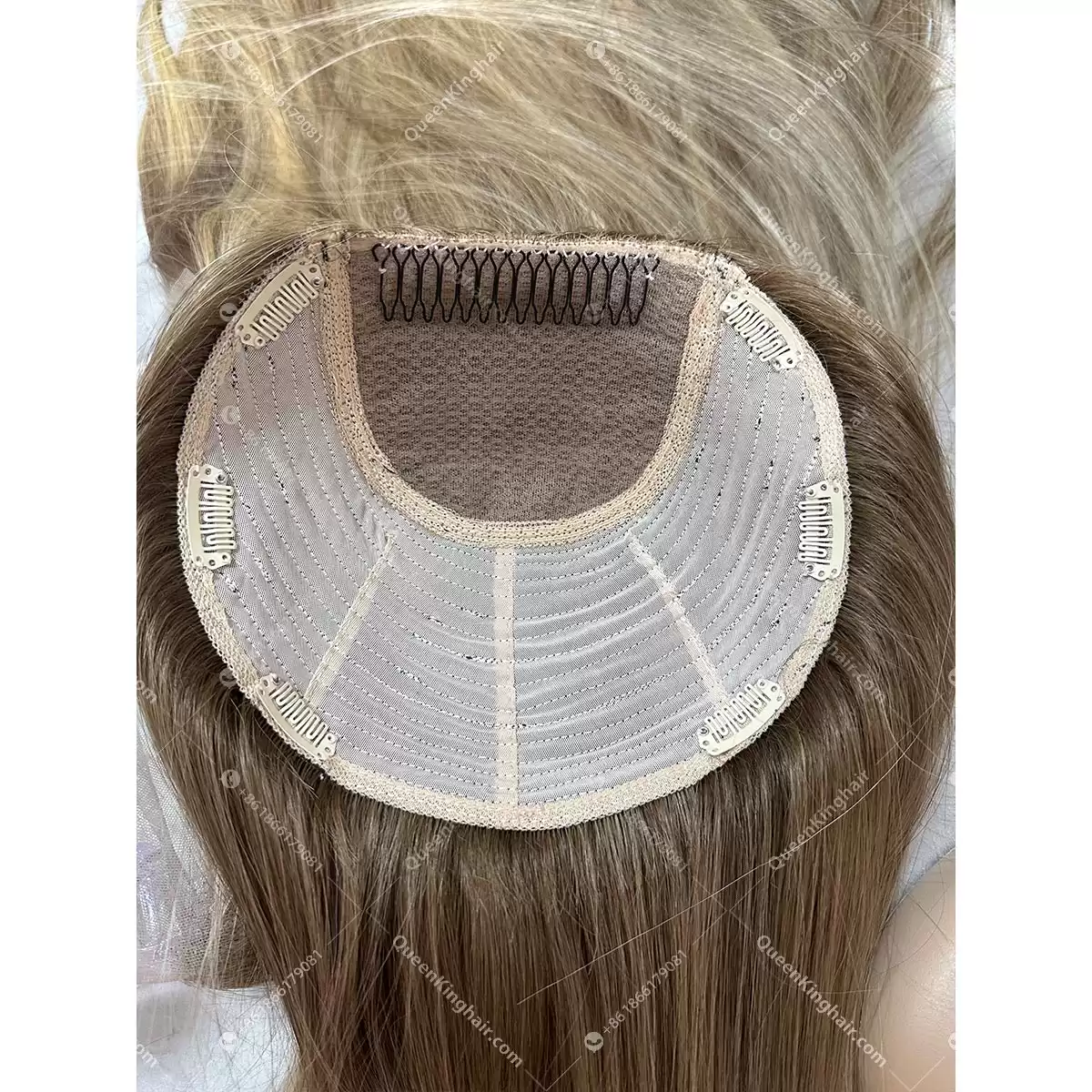 Topper For Women Clarie Color Balayage 8x8 With 4x4 Silk Base