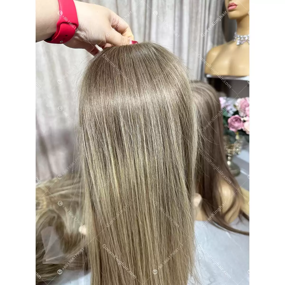 Topper For Women Clarie Color Balayage 8x8 With 4x4 Silk Base