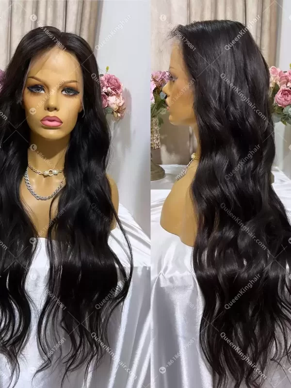 26 inches 13x6 Hd lace 180% density remy hair natural color bleached knots