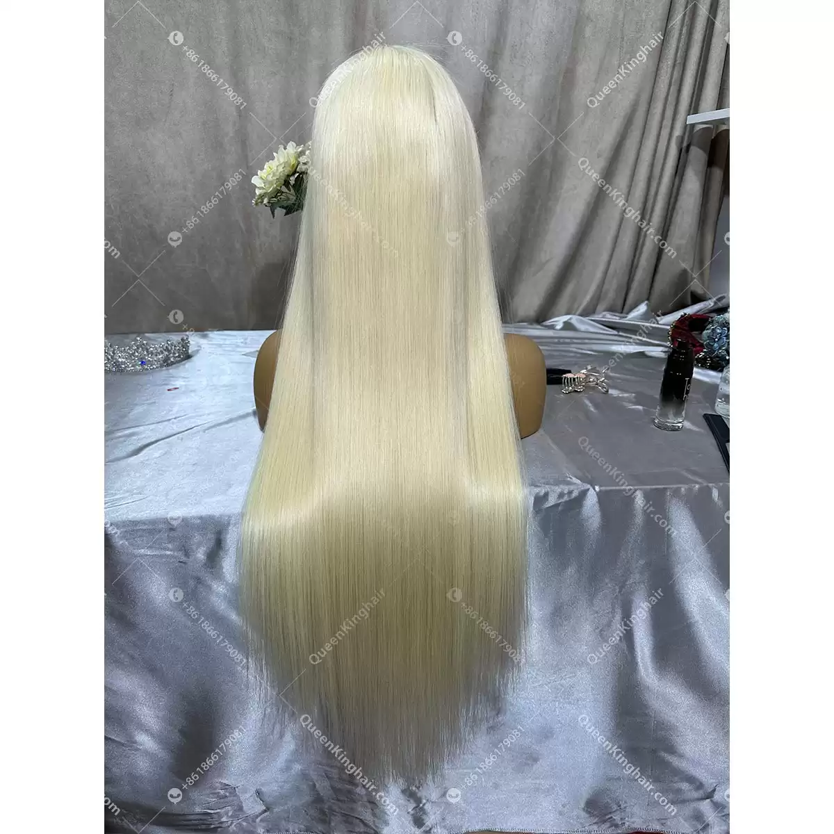13x6 Hd lace full frontal virgin hair 613 wig 200% Density 26 and 28 inches