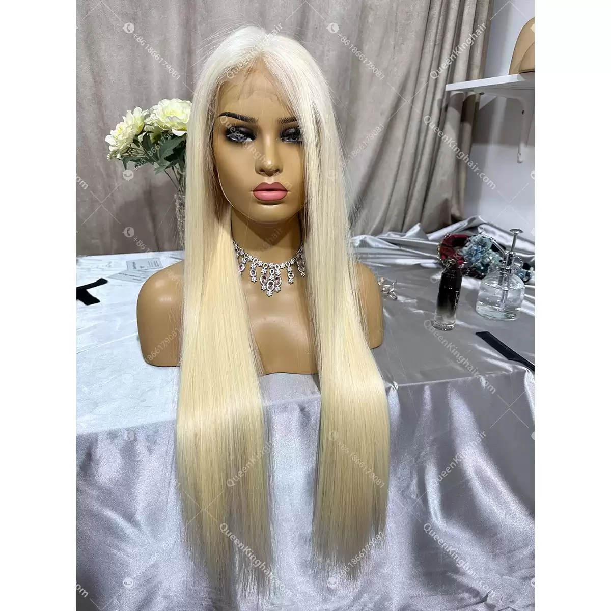 13x6 Hd lace full frontal virgin hair 613 wig 200% Density 26 and 28 inches