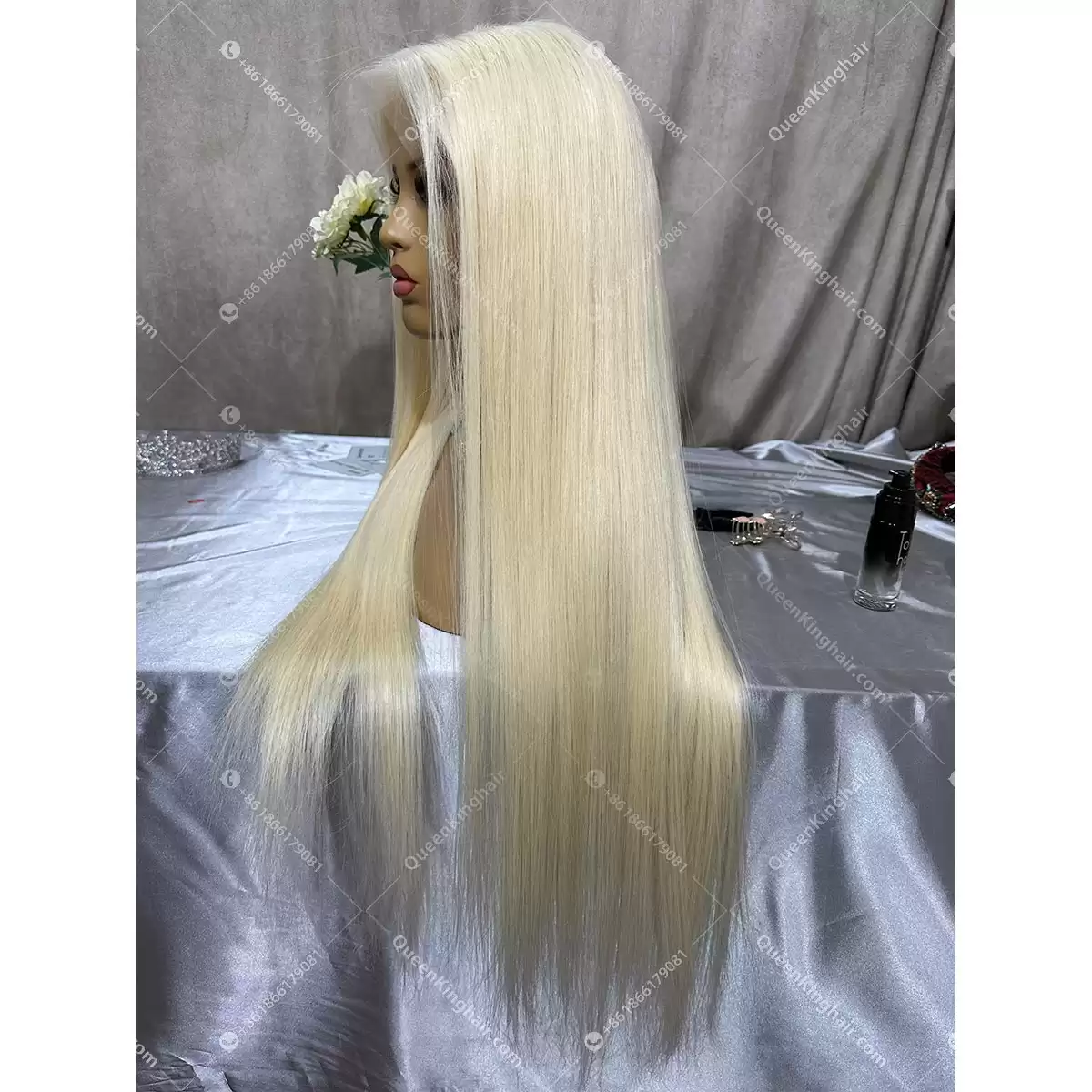 13x6 Hd lace full frontal virgin hair 613 wig 200% Density 26 and 28 inches