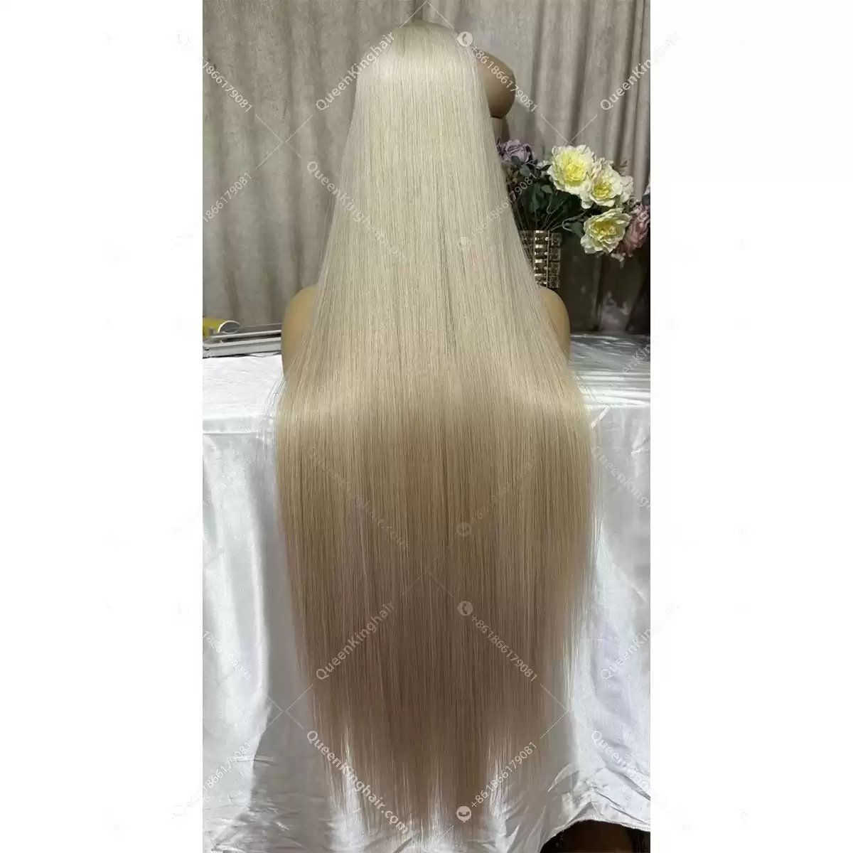 Double drawn virgin hair 13x6 Hd  lace white blonde hair