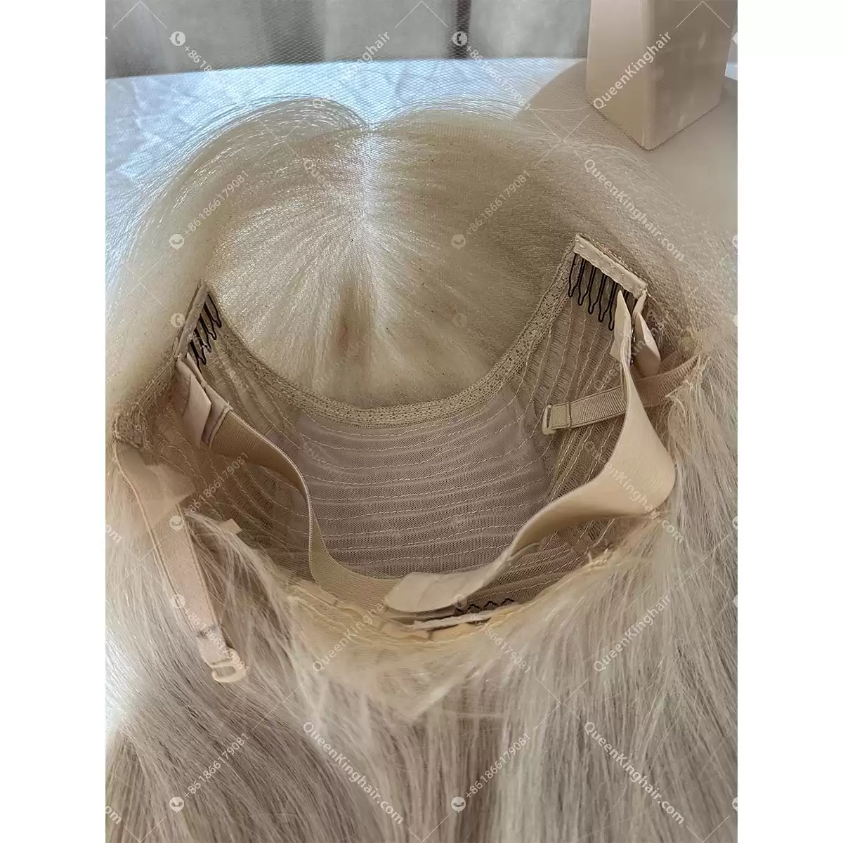 Double drawn virgin hair 13x6 Hd  lace white blonde hair